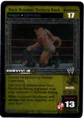 Back Breaker Torture Rack (SS3) Foil